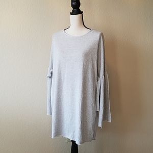 NWT. Grey Bell Sleeve Sweater Tunic